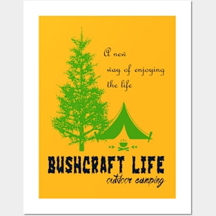 bushcraft live outdoor camping Posters and Art